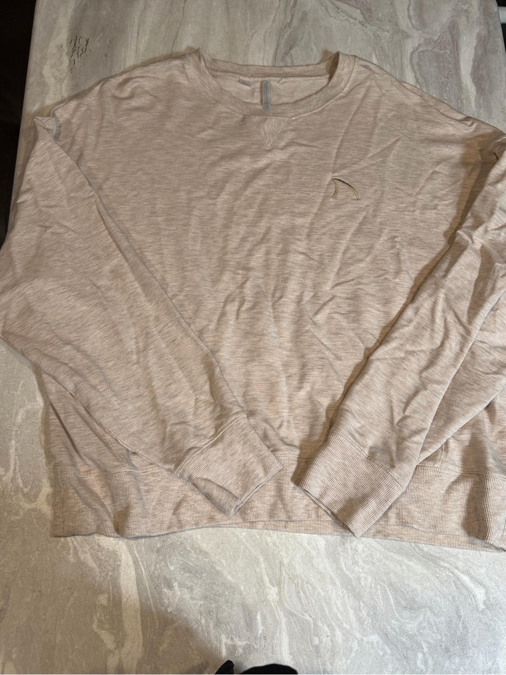 Travis Mathew Women's Lightweight Crewneck Sweatshirt - Cream - Picture 1 of 5